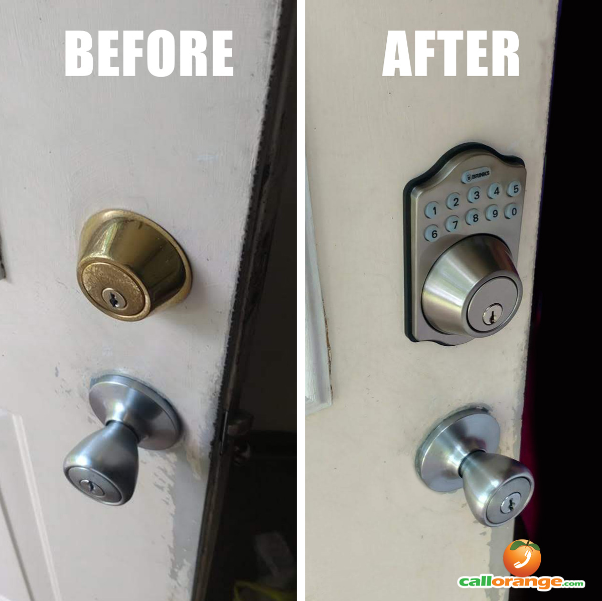 install electronic keypad lock